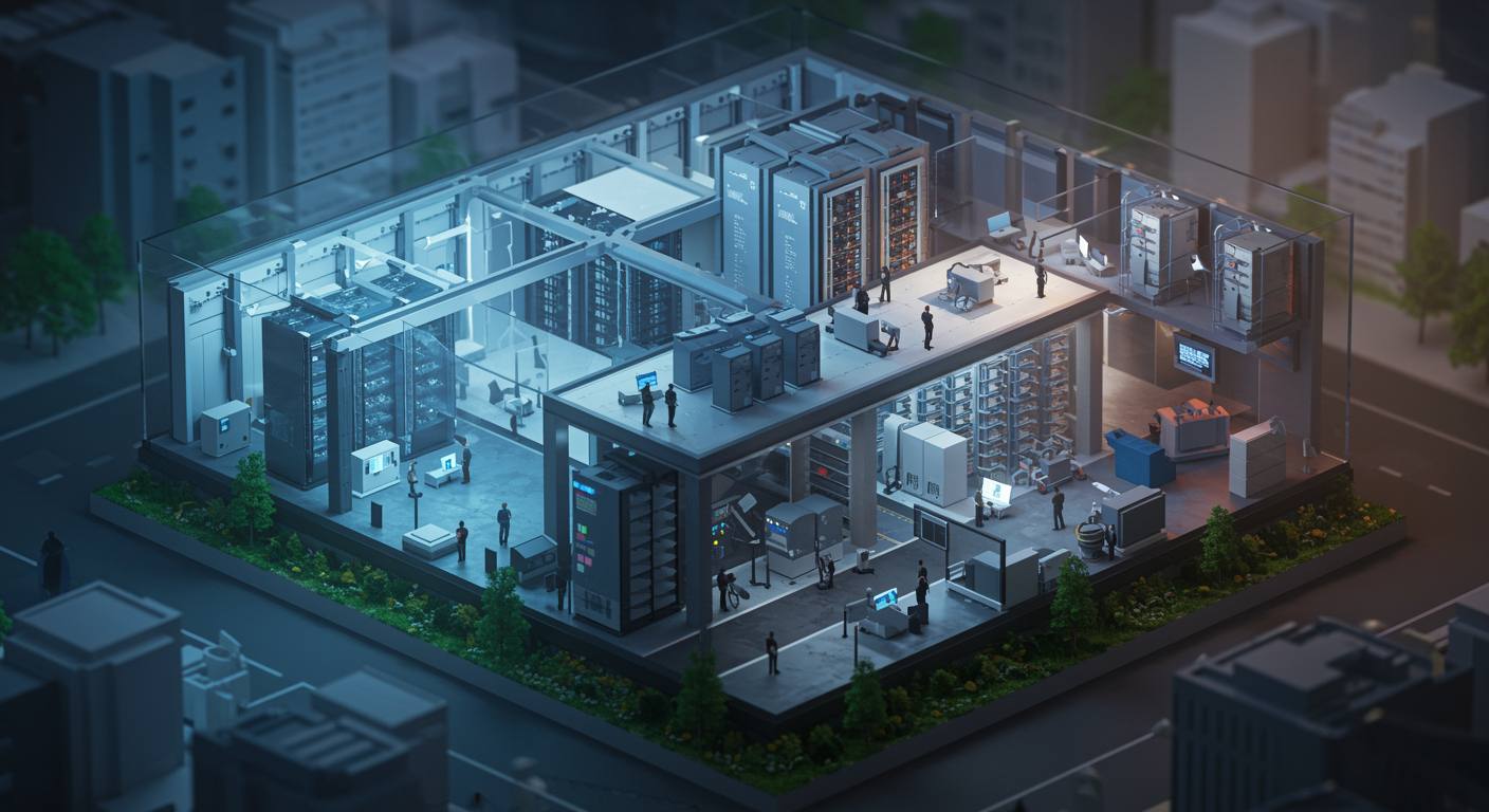 Architecture Data Centre in BIM & CAD